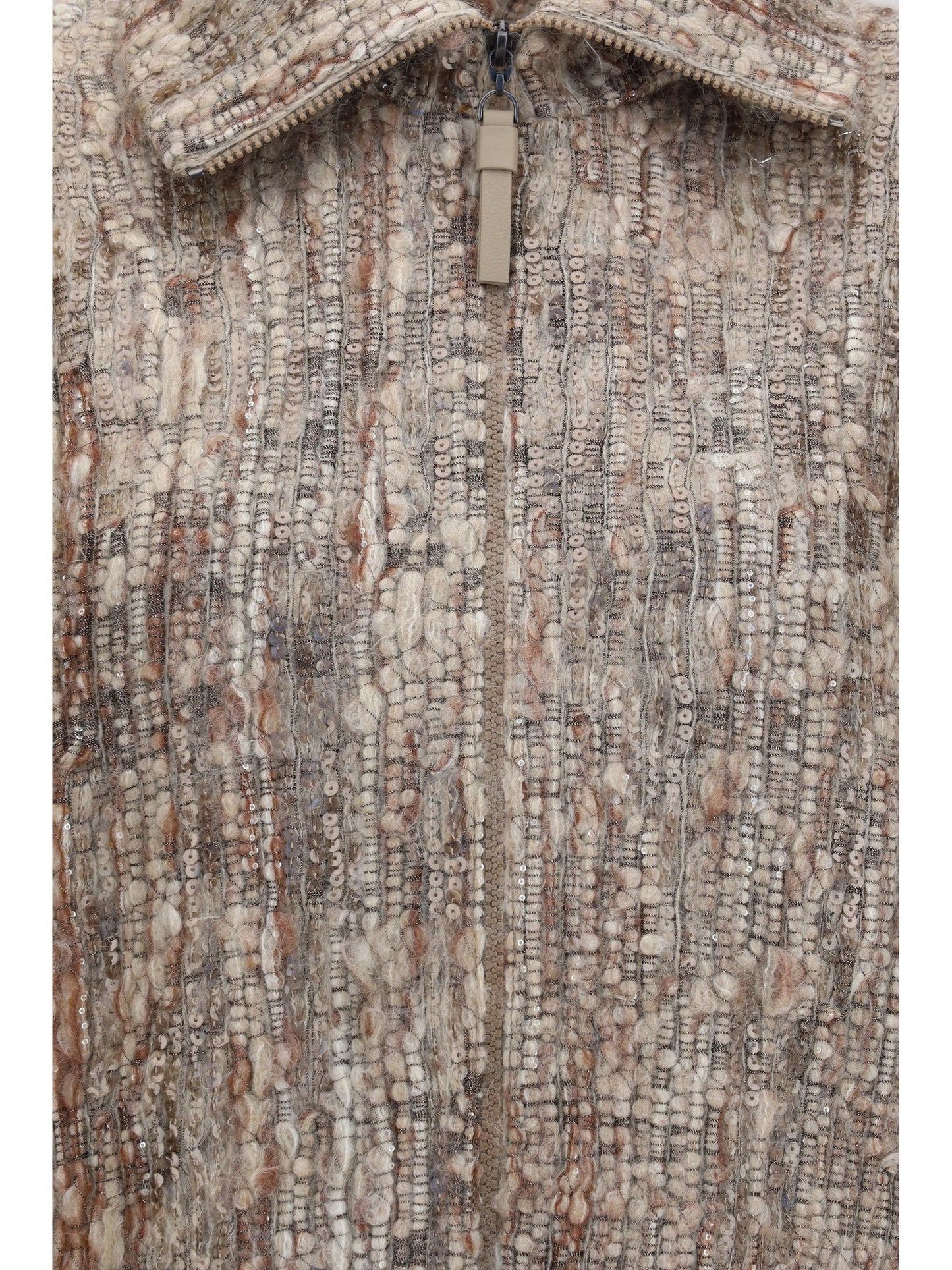 BRUNELLO CUCINELLI Perforated zip Cardigan