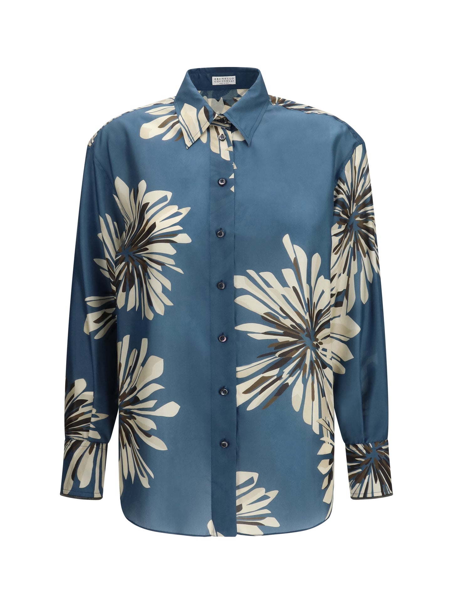 BRUNELLO CUCINELLI Floral silk Shirt