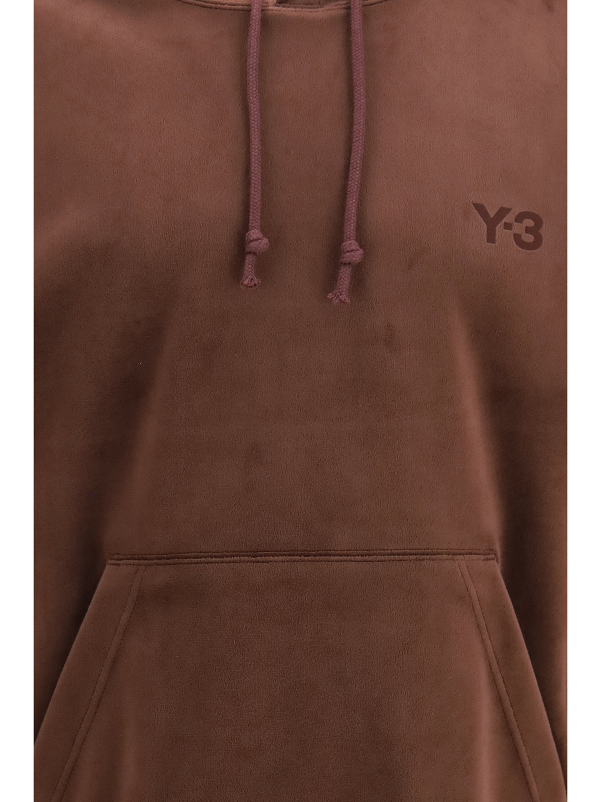 Y-3 Corduroy Hooded Sweatshirt - Night Red