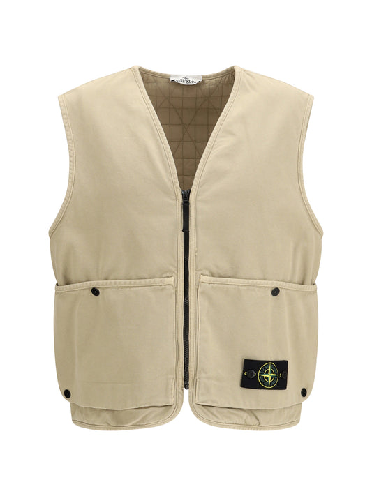 STONE ISLAND Oversized quilted Vest