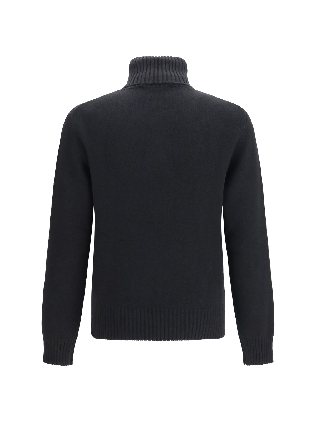 Ami Paris Embroidered logo high-neck Sweater - Noir
