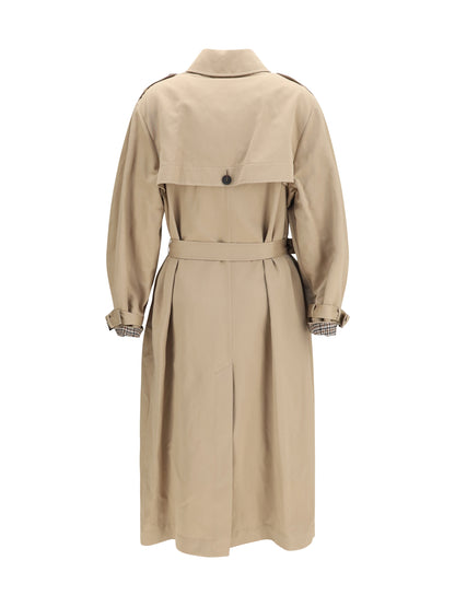Brunello Cucinelli Belted Trench Coat - Tobacco