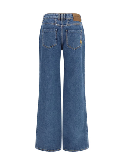 BALMAIN Straight wide-leg Jeans