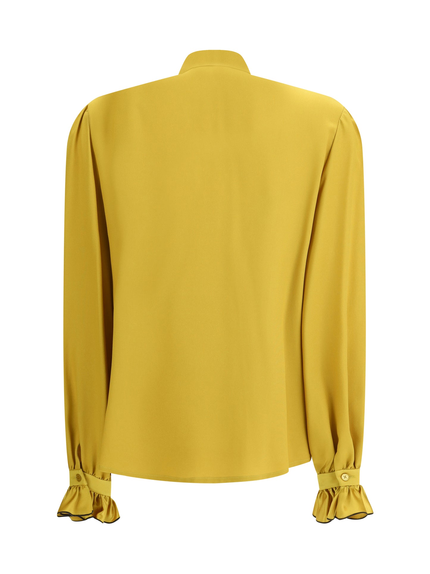 VALENTINO Silk Ruffle Pleated Blouse