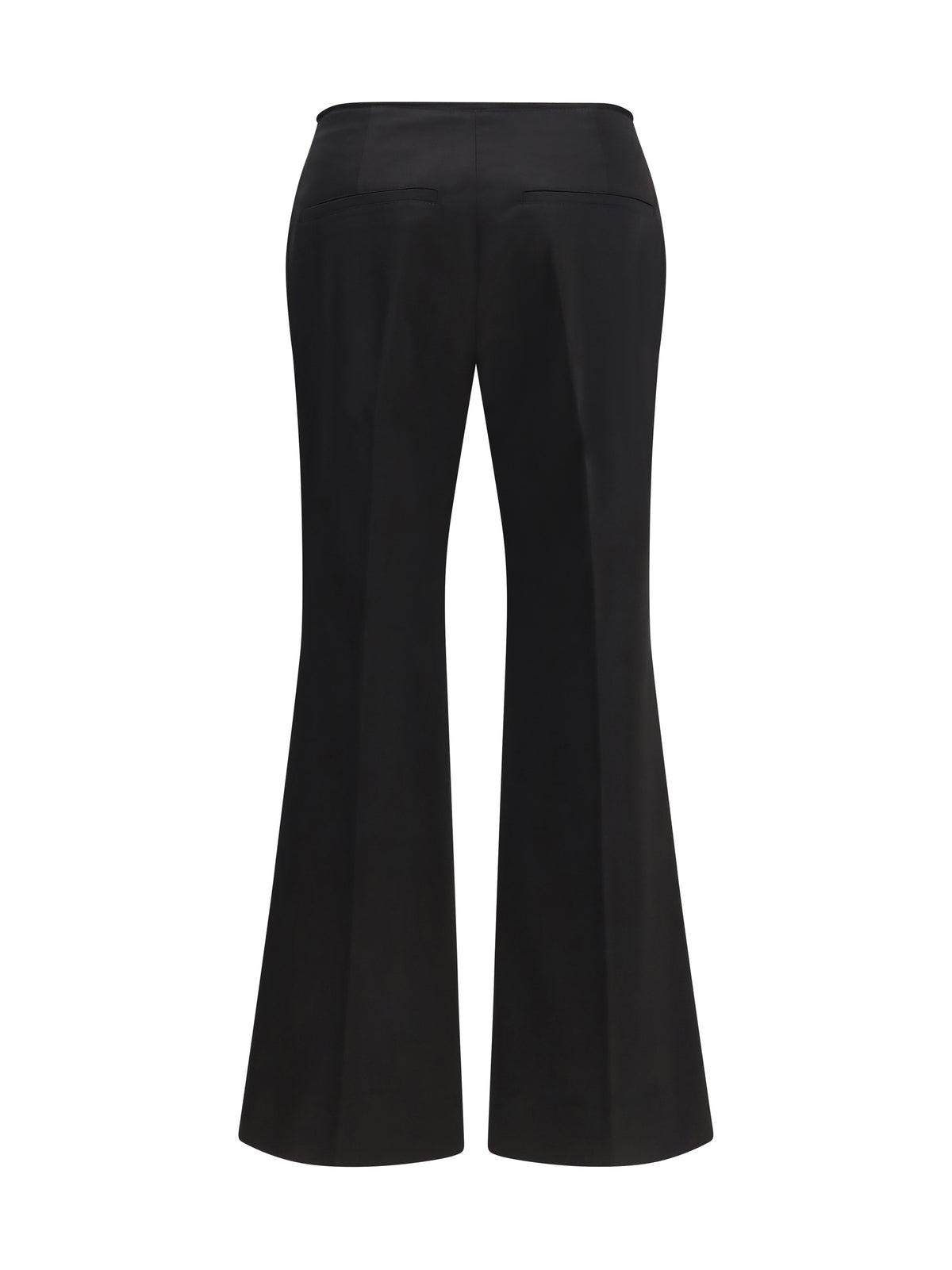 Toteme Kick Flare Raw-Edge Pants - Black