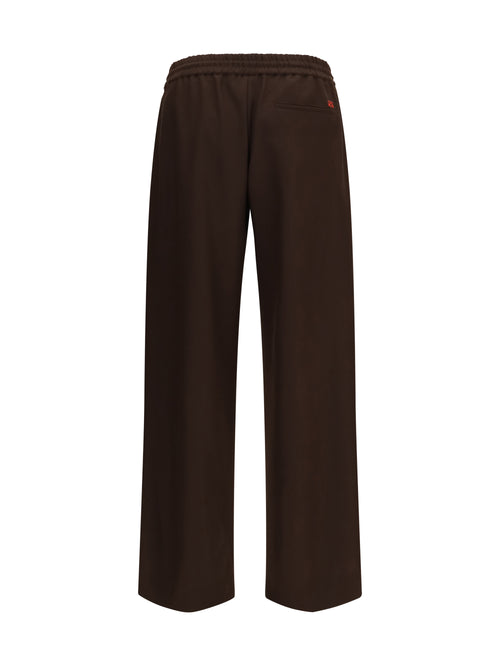 Loewe Wool drawstring Pants - Brown