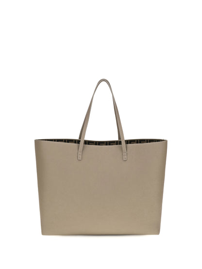 Fendi Medium Roll Roman leather Shopping Bag - Corda+Moro
