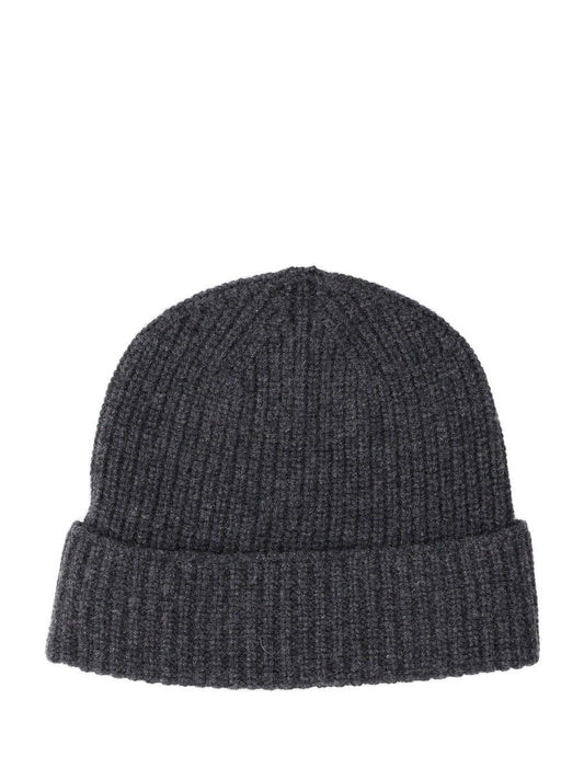 Bompard Ribbed Cashmere Hat - Grey