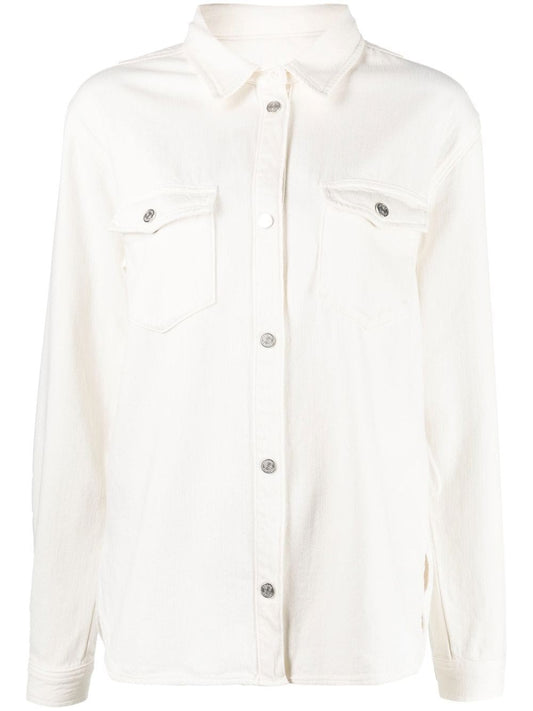 Frame White Denim Shirt