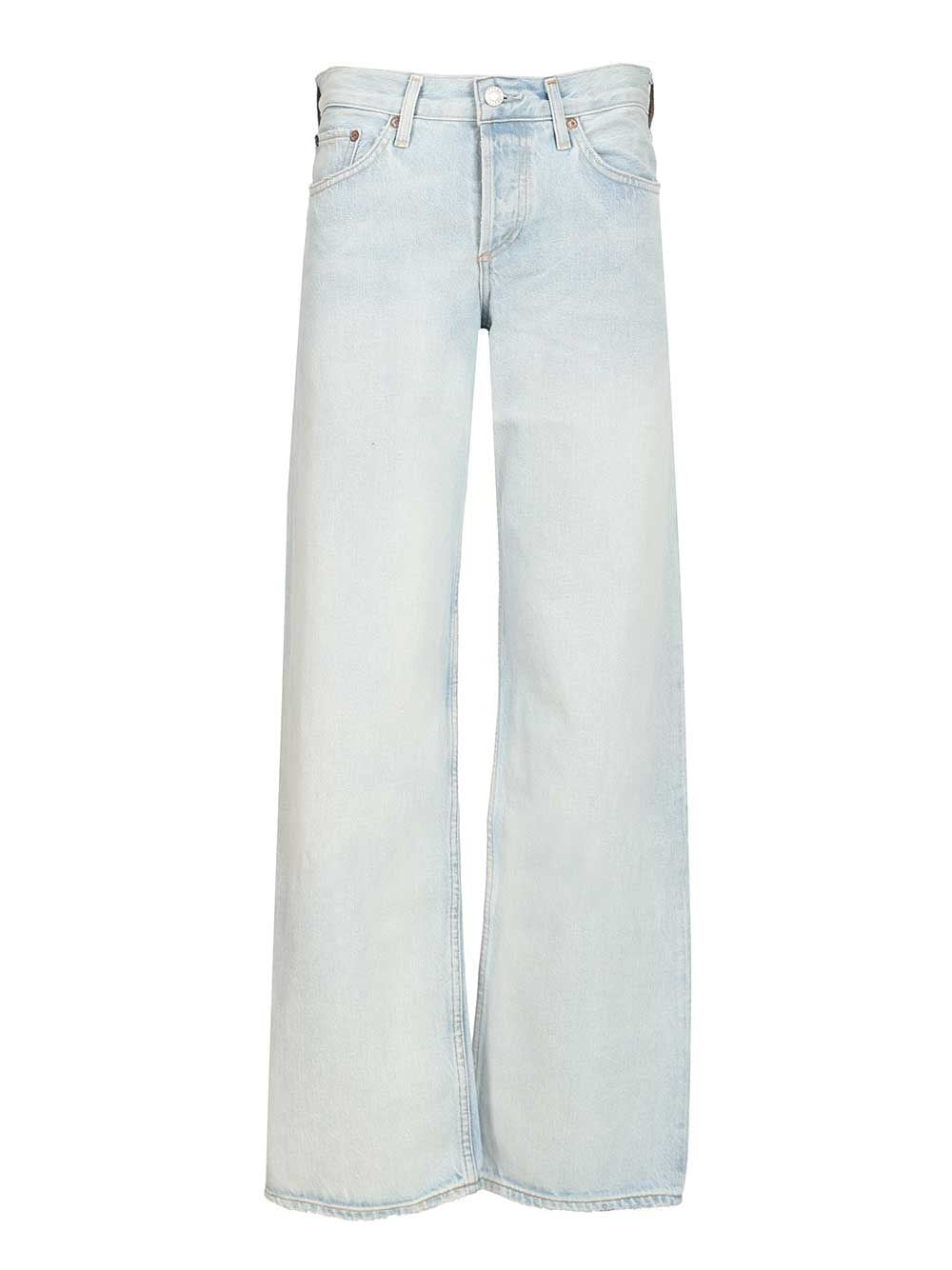 Agolde Low Rise Loose Jeans - Sky Blue