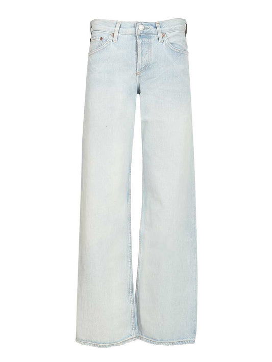 Agolde Low Rise Loose Jeans - Sky Blue