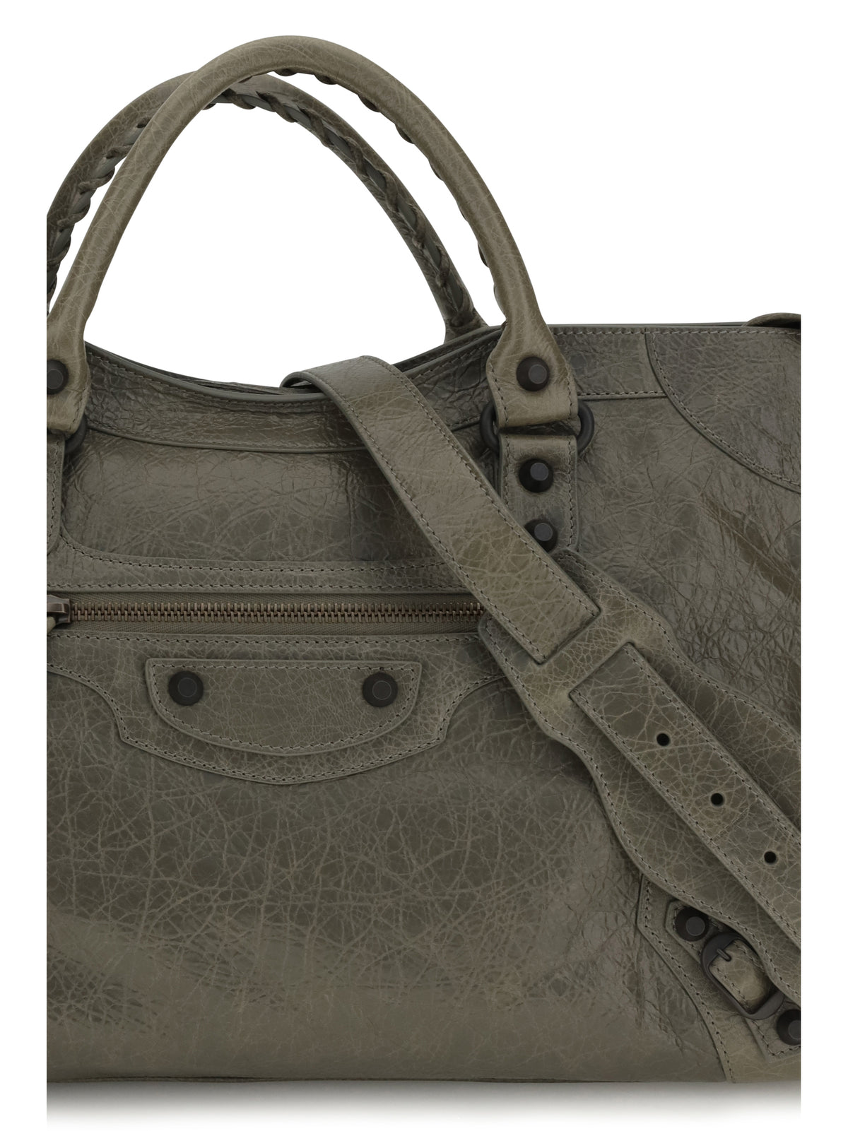 Balenciaga Le City medium Handbag - Army Green