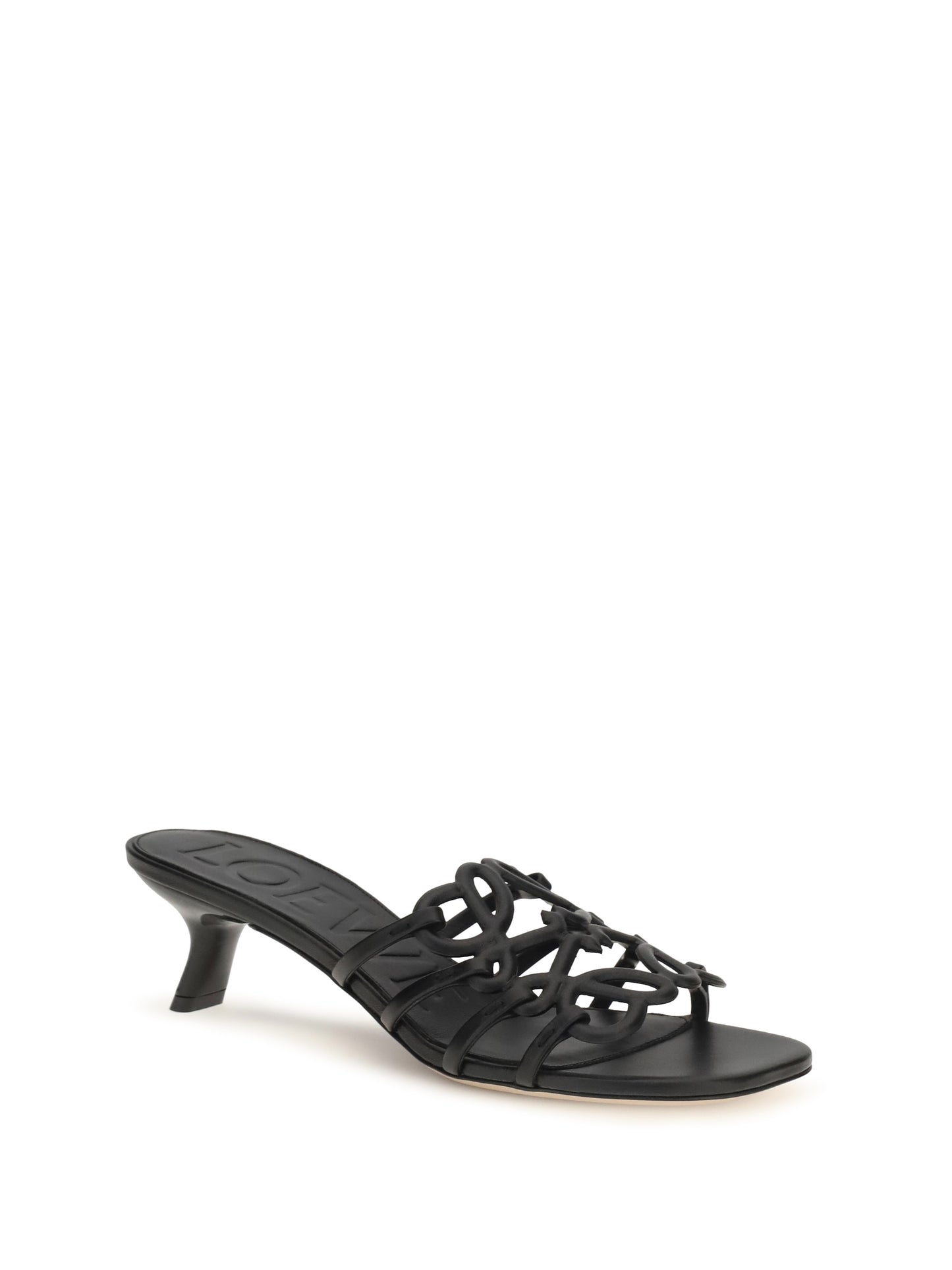 LOEWE Anagram Petal leather slide Sandals