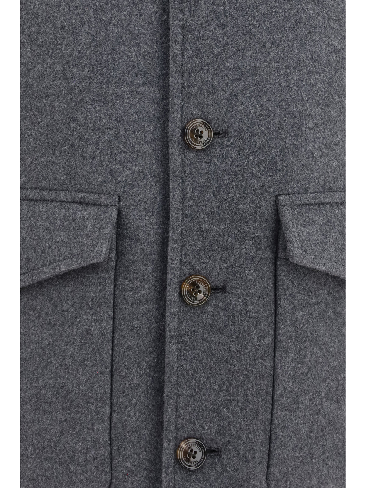 Valentino Wool and cashmere Jacket - Grey Dark Melange