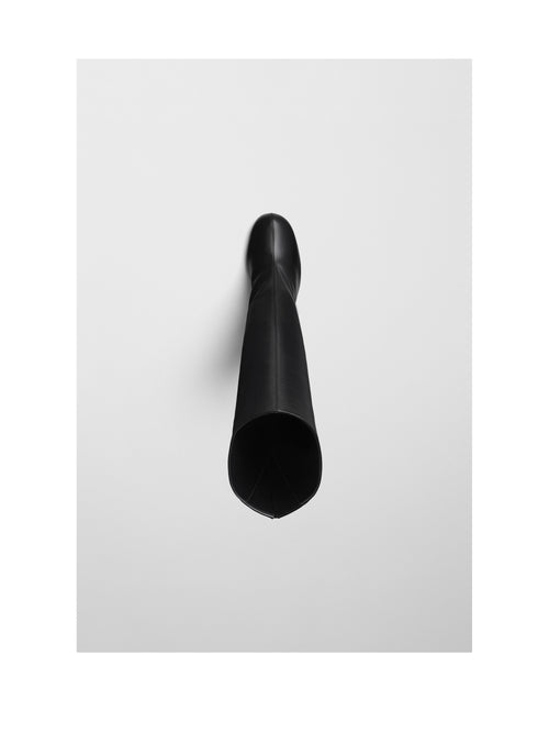 Phoebe Philo Leather Knee-High Boots - Black