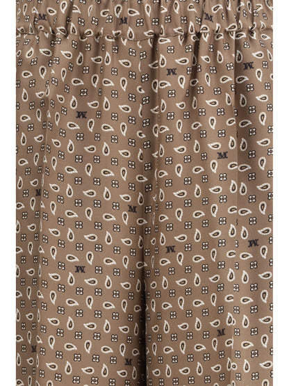 MAX MARA Printed silk Vischio Pants