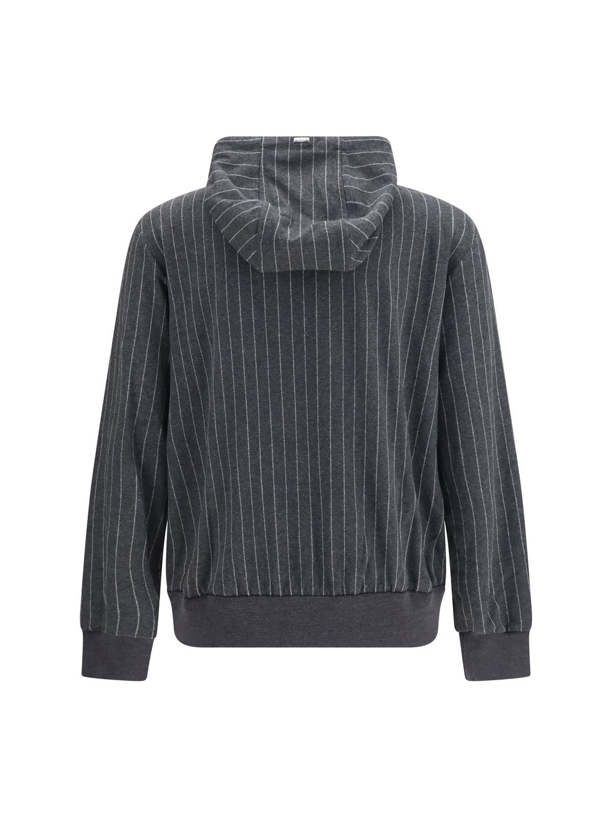 Herno Hooded Sweatshirt with zip - Ferro