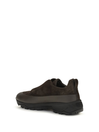 Zegna Triple Stitch™ Monte leather and suede Sneakers - E2