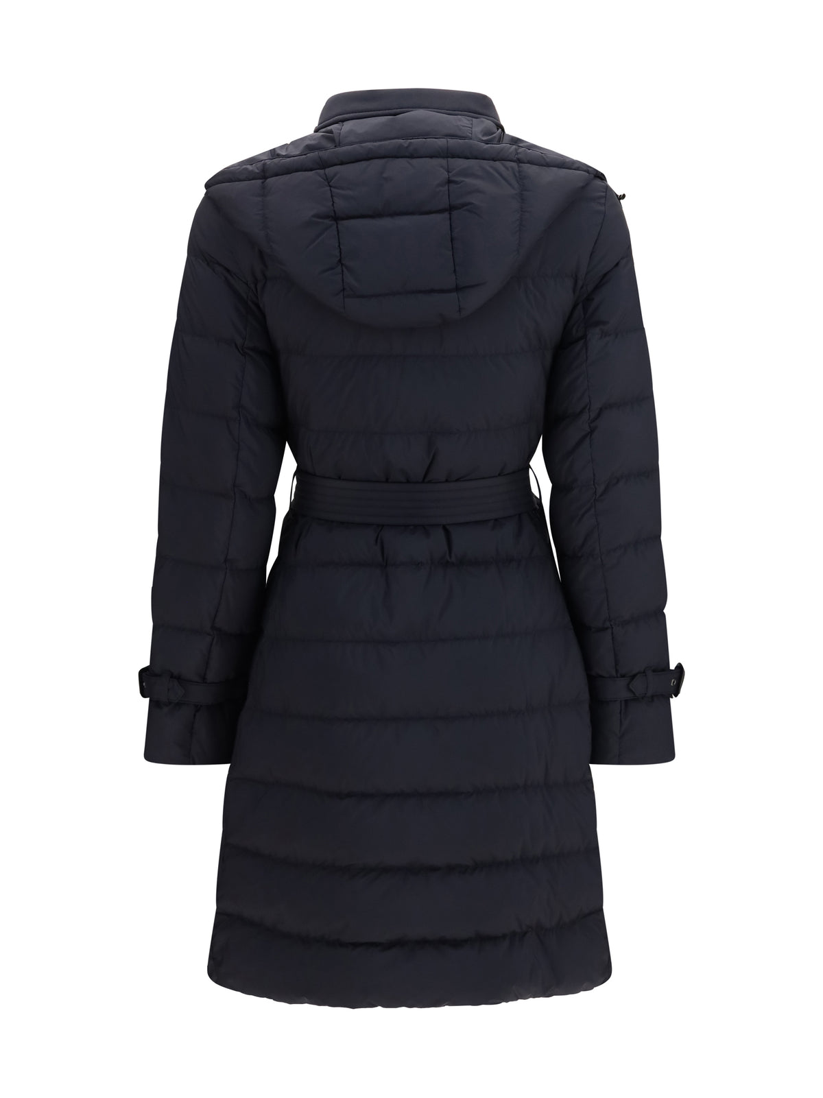 Burberry Audley mid length nylon Down Jacket - Black