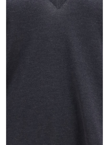 Toteme V-neck cashmere-blend Sweater - Charcoal Melange