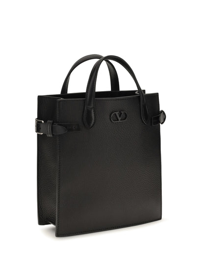 Valentino Garavani Small Antibes grainy leather Handbag - Black