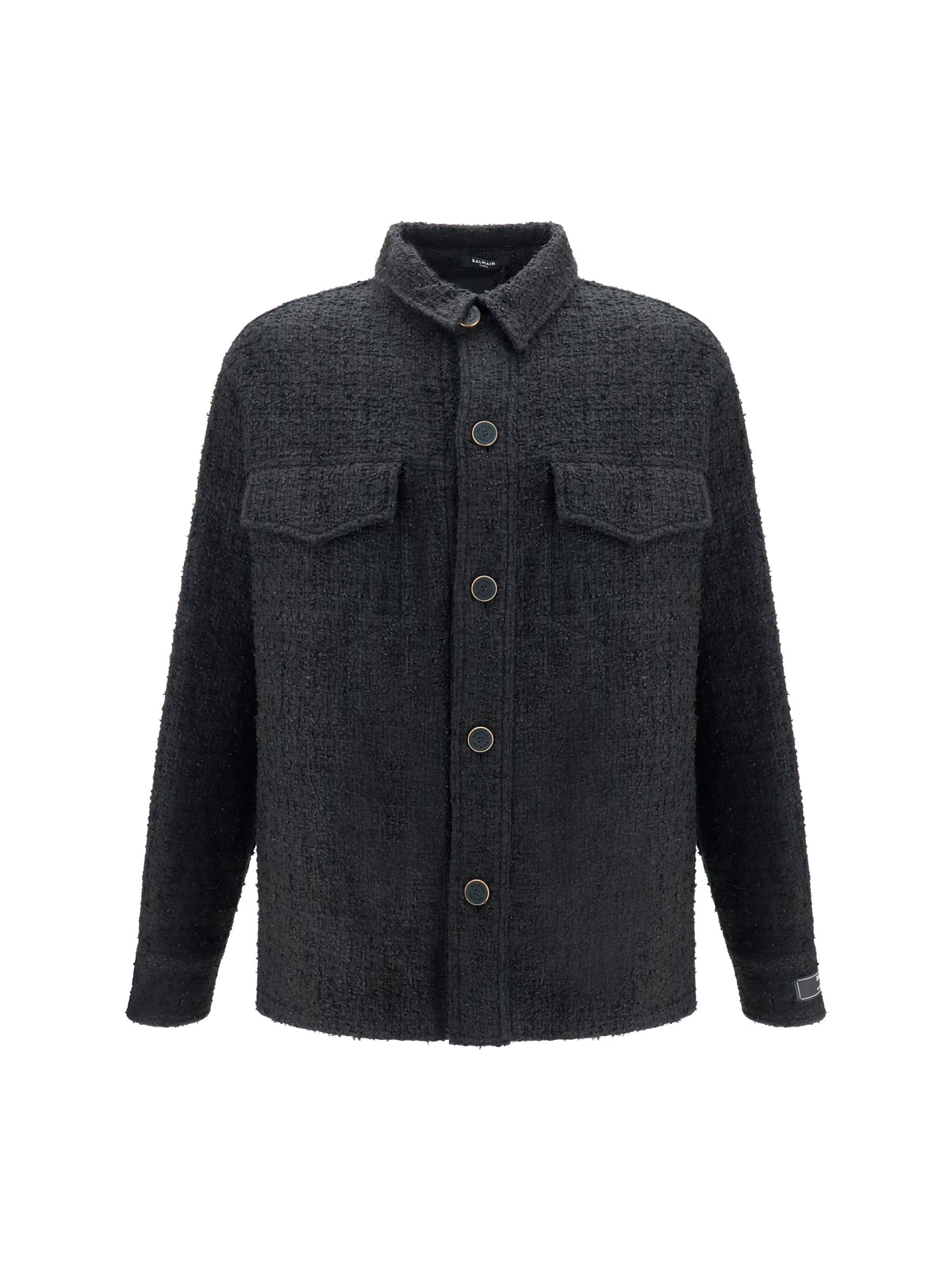 Balmain Tweed buttoned Jacket - Noir