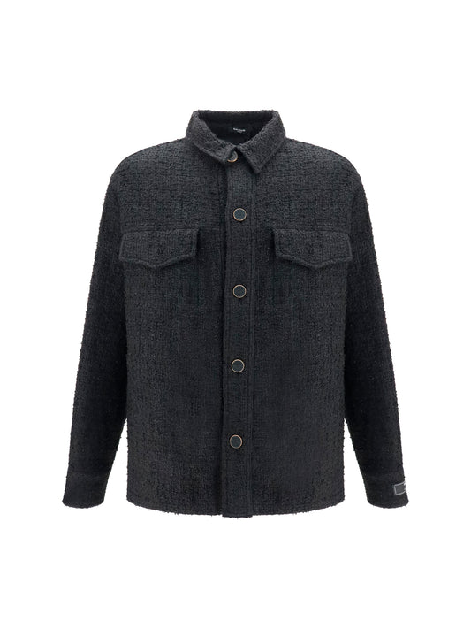 Balmain Tweed buttoned Jacket - Noir