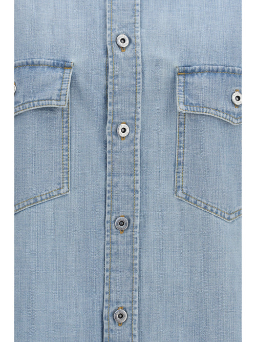 Bottega Veneta Sky Bleached oversize denim Shirt - Light Bleach