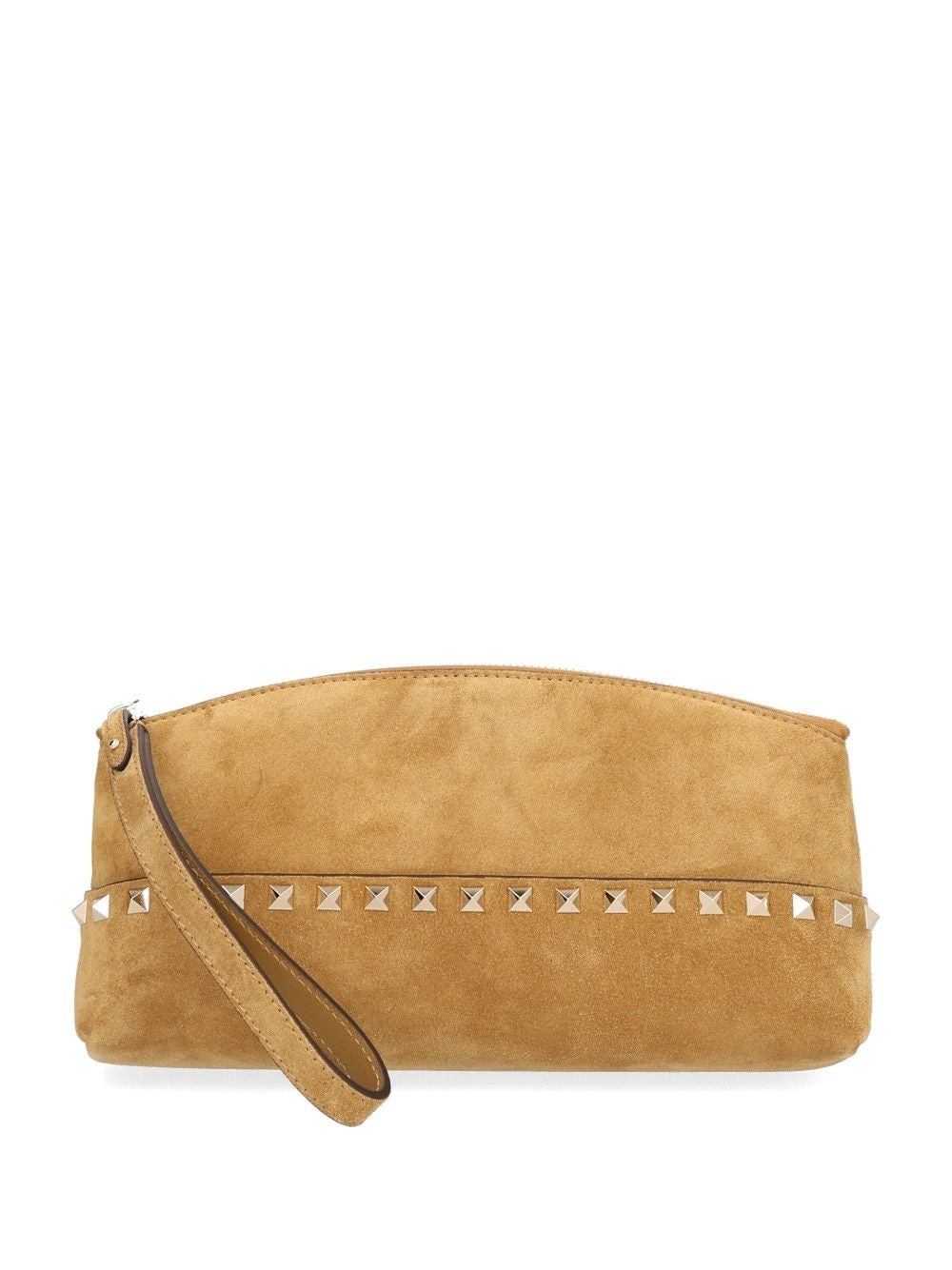 Valentino Garavani Suede Clutch - Beige