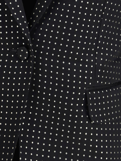TOM FORD Single Breasted Jacket with polka dots