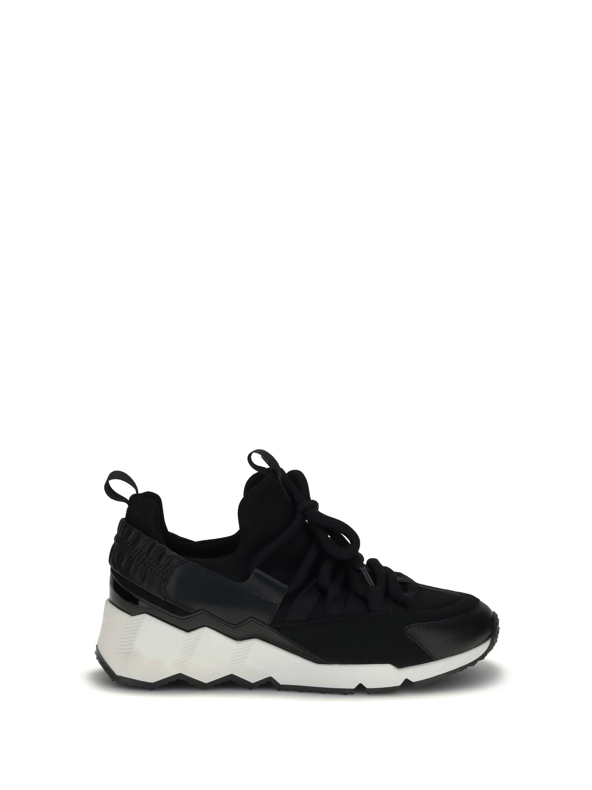 Pierre Hardy Trek Cosmetic Sneakers - Patent Kid Neoprene Calf Black