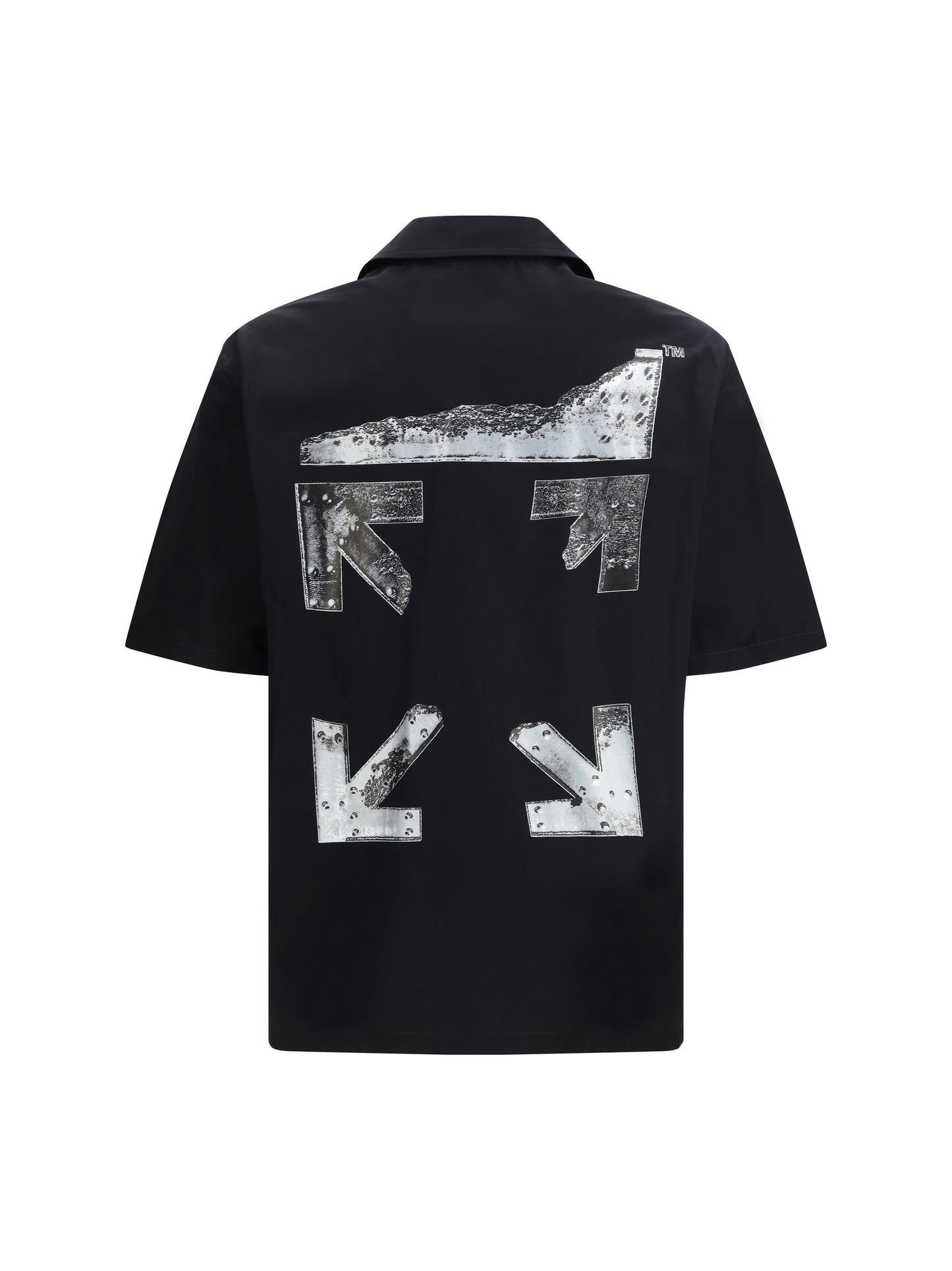 OFF-WHITE Metal Arrows Pop Bowling Shirt with short sleeves
