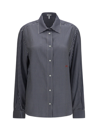 Loewe Silk Shirt - Blue/White
