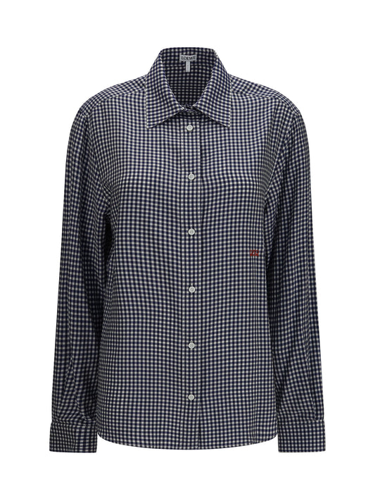 Loewe Silk Shirt - Blue/White