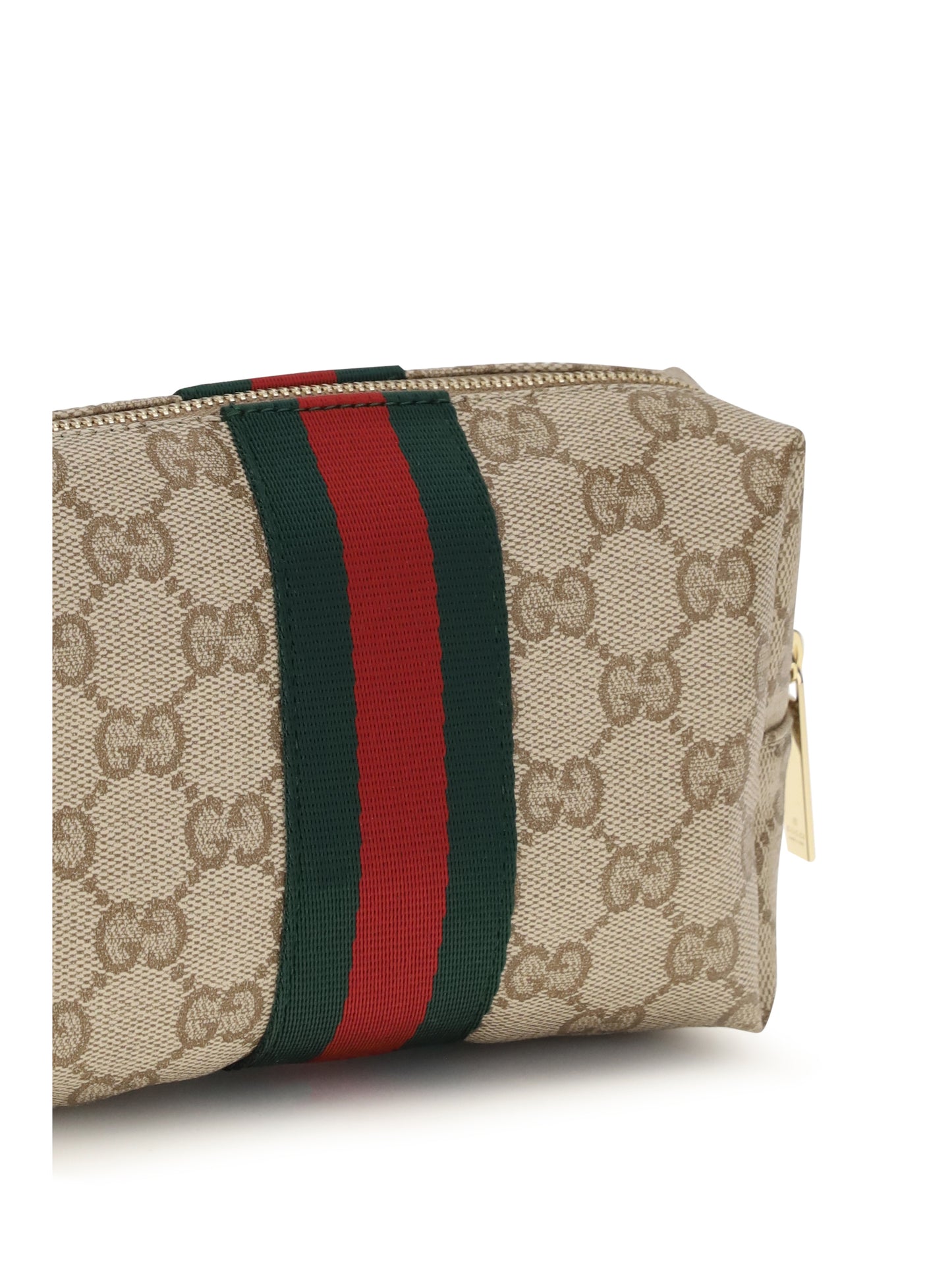 GUCCI Medium Beauty Case with Web stripe