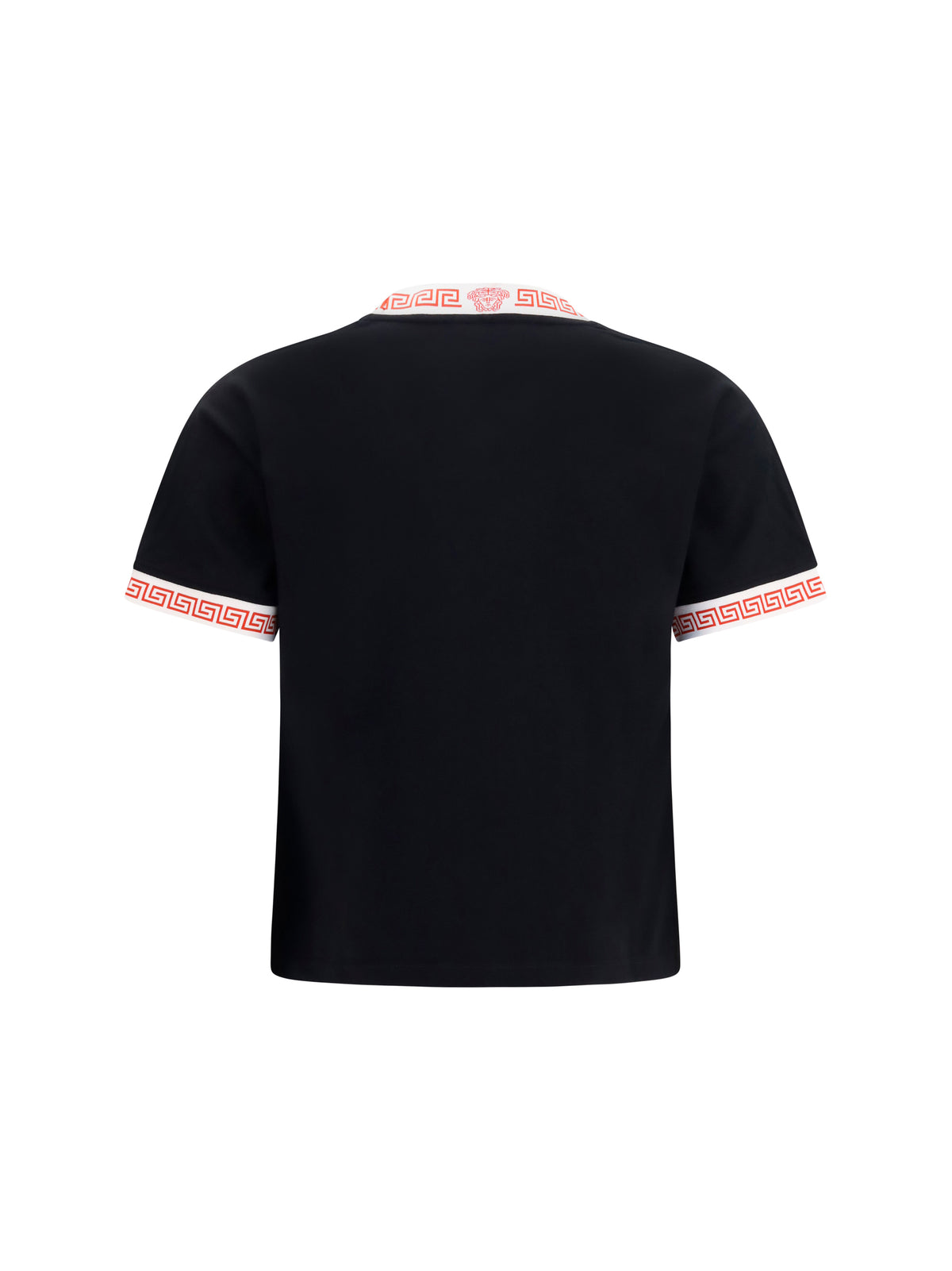 Versace T-shirt with greca details - Black