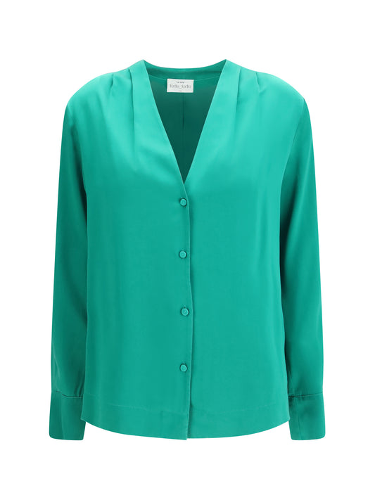 Forte_forte Silk satin Shirt - Royal