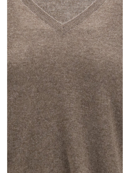 The Row Phora cashmere Sweater - Grey Taupe