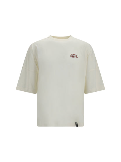 Palm Angels Palm Drift Back Over T-shirt - Off White - Red