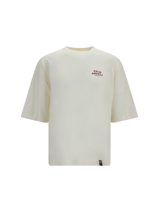 Palm Angels Palm Drift Back Over T-shirt - Off White - Red