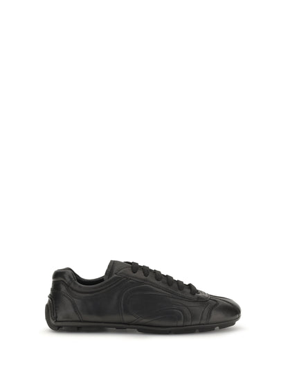 Prada Lace-up Sneakers - Black