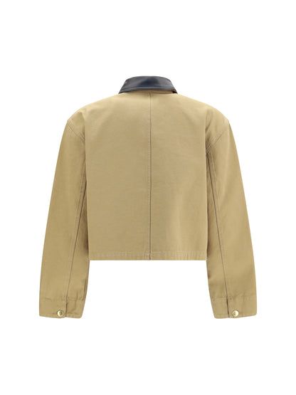 Balenciaga Heavy cotton cropped Jacket - Beige