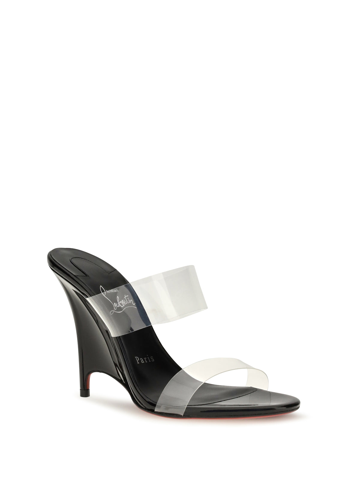 Christian Louboutin Solo Zee Mules - Black/Lin Black