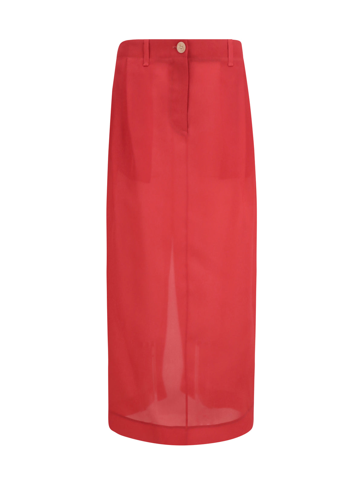 Khaite Lucian midi Skirt - Raspberry