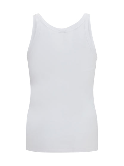 Dolce & Gabbana Marcello ribbed cotton Tank Top - White Ottico