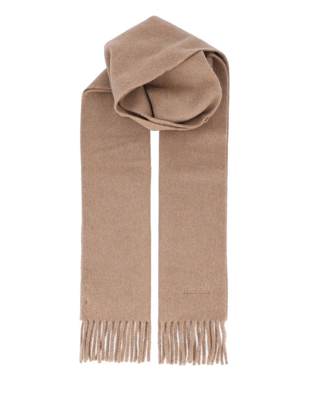 Max Mara Scarf With Embroidery - Beige