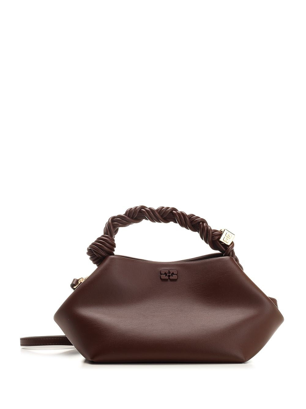 Ganni "Bou" Handbag Brown