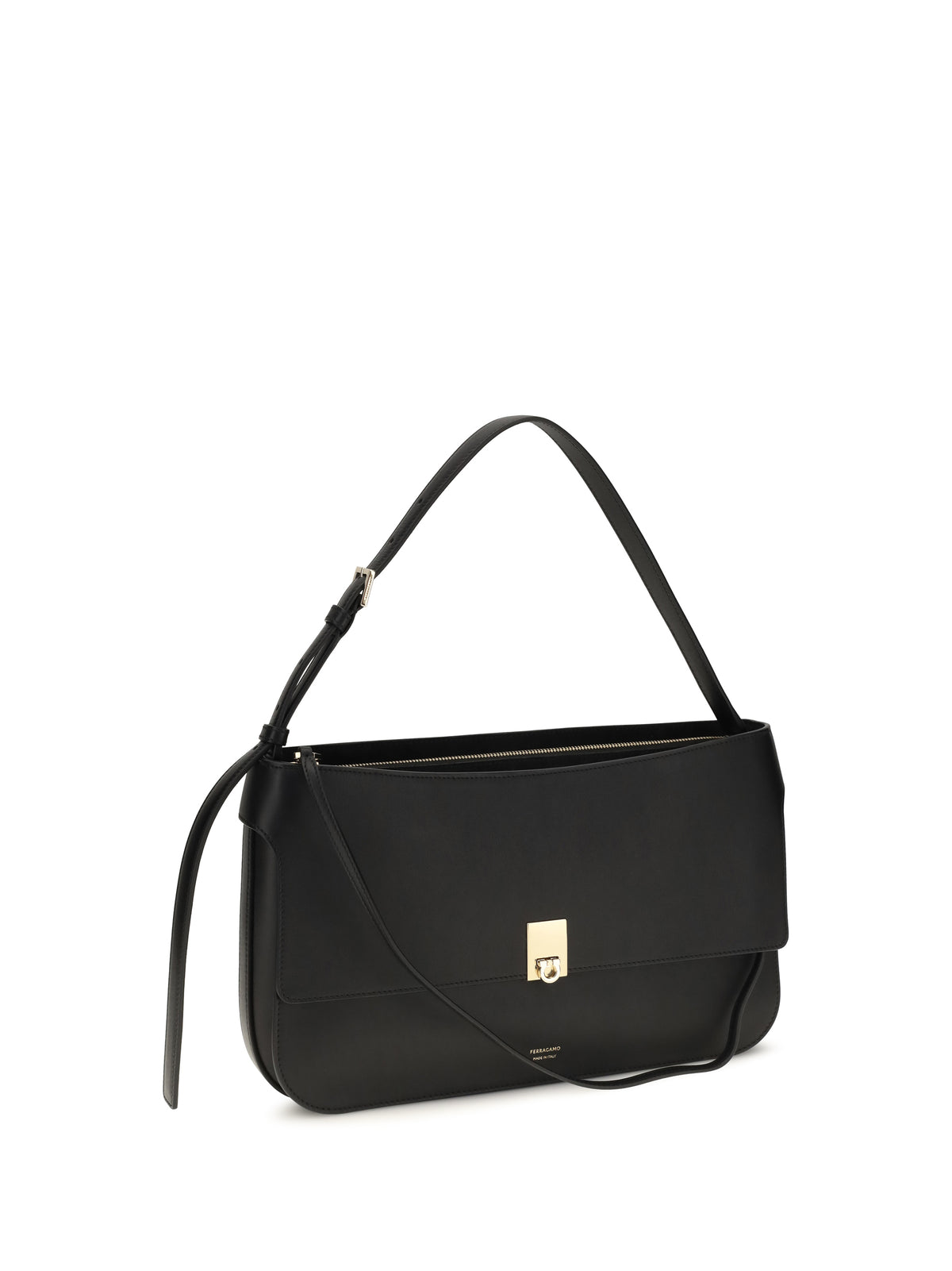 Ferragamo Small Cara Shoulder Bag - Black