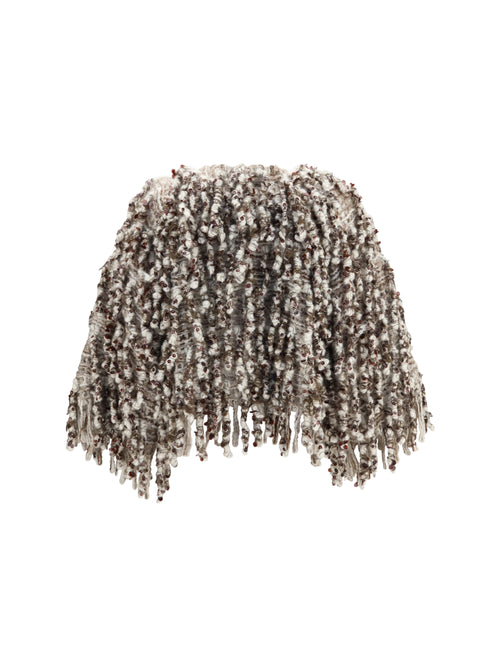 Brunello Cucinelli Dazzling Twist Embroidery mohair and wool Cardigan - 132+9149+8642