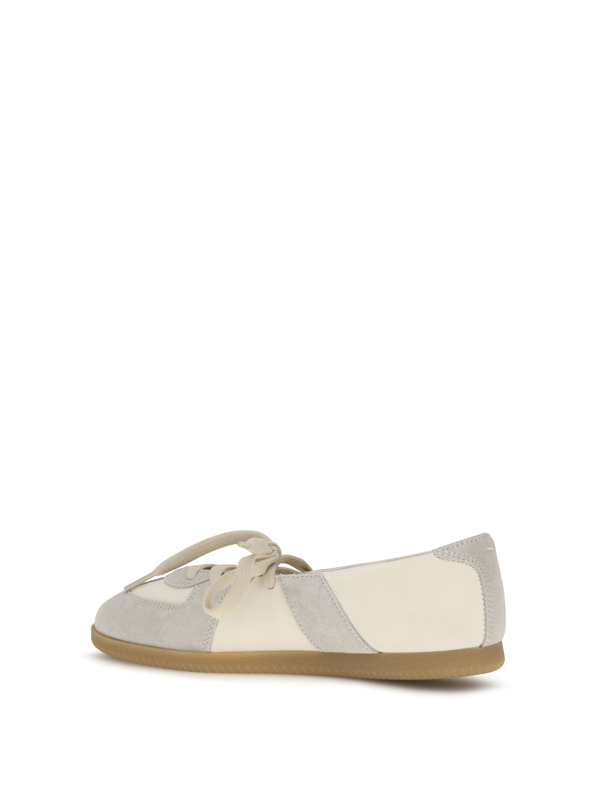 Maison Margiela Lace-uo Ballerinas - Bleached Sand